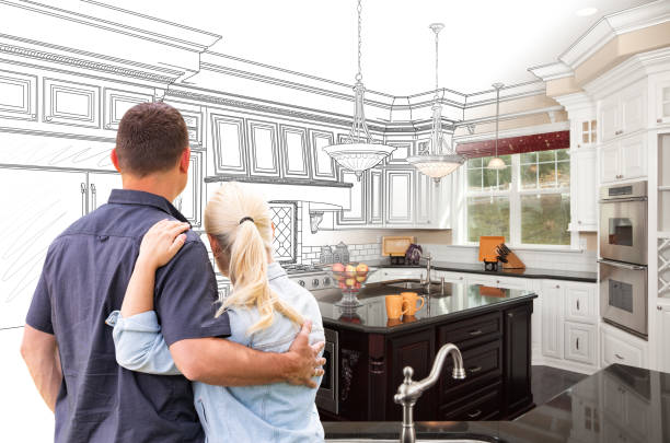 Professional Kitchen Island Installation technician working in Preston, TX